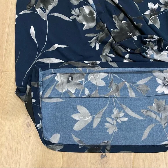 Laura | NWT Blue Floral Sleeveless Jersey Midi Dress 💙 - Picture 6 of 11